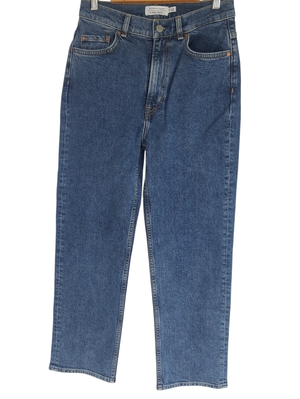 Classic Straight-Leg Blue Jeans